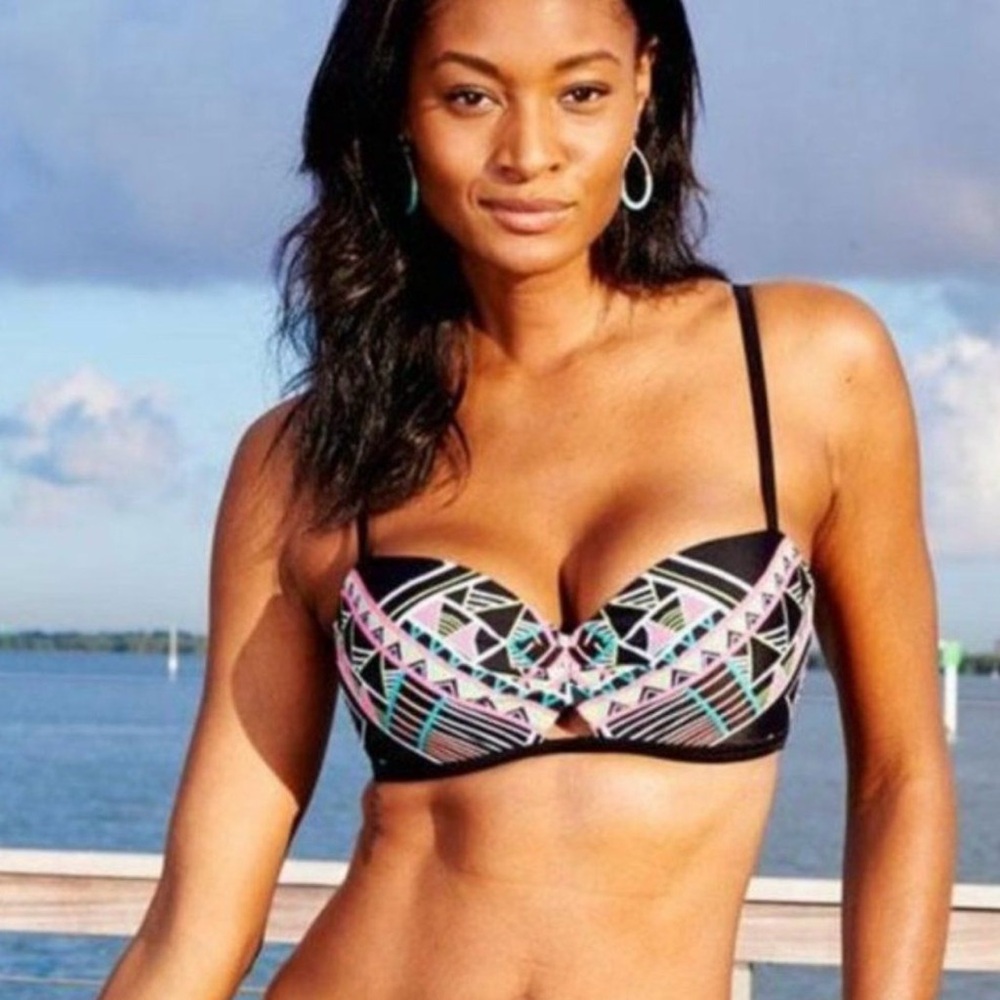 Coco Rave Women’s Underwire-SZ XS-S 30/32 D Soft Cups Swimsuit Bikini Top